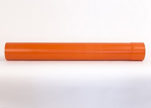 PVC ARANCIO TUBO Ø 125 mm x 100 cm