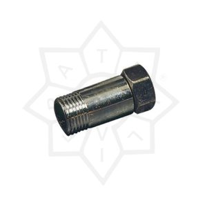 OTTONE CROMATO CODOLO DRITTO C/DADO 1/2M x 1/2F