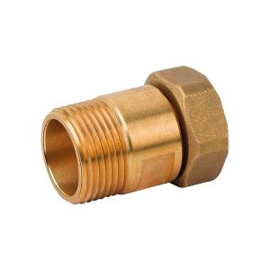 CODOLO CONTATORE ACQUA 1/2M x 1/2F OTTONE GIALLO