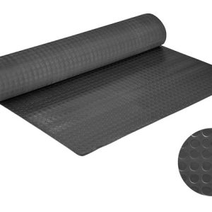 COPRIPAVIMENTO GOMMA BULLONATO SBR SPESS. 3 mm H120 cm NERO AL MQ MAURER