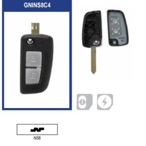 GUSCIO TELECOMANDO CHIAVE AUTO NISSAN ART.GNINS8C4