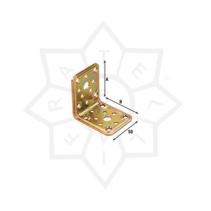 PIASTRA GIUNZIONE PIEGATA TROP. MAURER 40 x 40 mm 96348