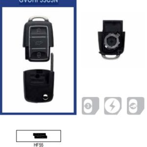 GUSCIO TELECOMANDO CHIAVE AUTO VOLKSWAGEN ART.GVOHF55C3N